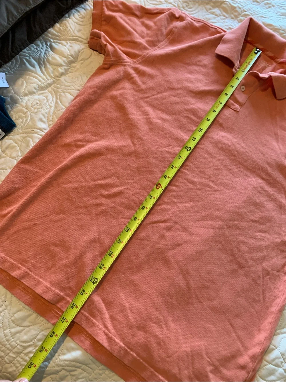 J. Crew Men's Coral Short-Sleeve Polo